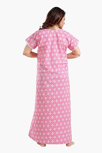 Image of TRUNDZ Printed Pure Cotton Nighty(10323)