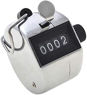 GOGO Hand Tally Counter Handheld 4 Digit Number Lap Counter Manual Mechanical Clicker for Row, People, Golf & Knitting