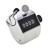 GOGO 4 stellige Fingerzähler Handzähler Counter Klicker Schrittzähler, Manueller Minizähler