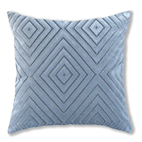 ZWTPGKRD Nordic Luxury - Cuscino in velluto lavorato a maglia, motivo geometrico a righe, grande