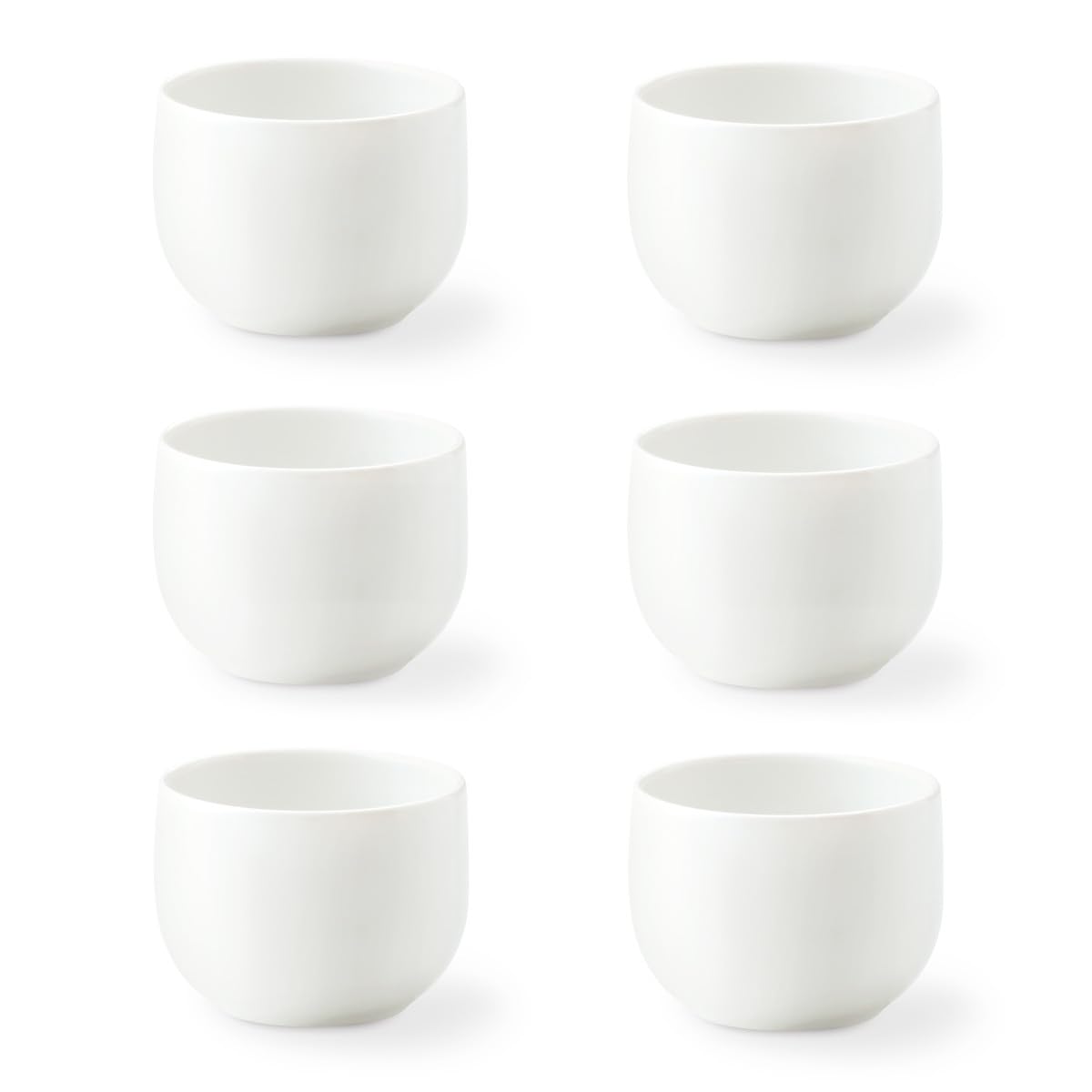 MEDARD DE NOBLAT - Tasses expresso - D6 cm et 9 cl - Côme - Porcelaine - Lot de 6 - Blanc