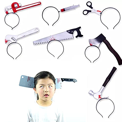 Dasdsa Chucky Costumes Fake Knife With Fake Blood,Halloween Michael Myers Purge Weapon Prop And Fake Axe With Fake Blood Headband Add 30Pcs Stickers #TOP5