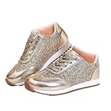 Pratique à enfiler : le design facile à enfiler rend ces baskets bling pour femme avec strass rapides et confortables à porter, sans les tracas des lacets