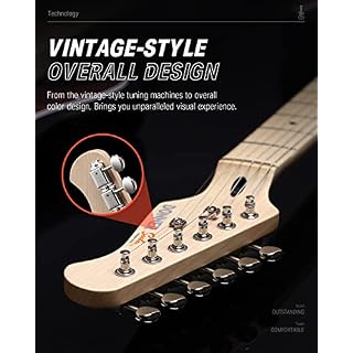 Donner Guitare Electrique, Pack Guitare Electrique Adulte HSS Pickup Coil Split, Guitare Taille Réelle avec Ampli… – Image 5