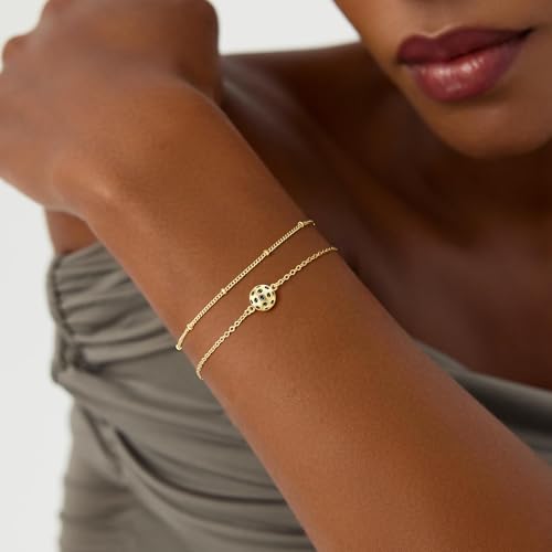 Turandoss 14K Gold Plated Pickleball Bracelets for Women Sports Lovers Gift by Turandoss - Used condition - Image 2