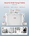 VEVOR Macerator Pump, 500W, 29 GPM Flow, 26 ft/8 m Head, Macerator Wall-Hung Toilet Pump with 4 Water Inlets, Waste Water Disposal Upflush Machine for Toilet, Basement, Shower, Sink, Laundry, Bathtub