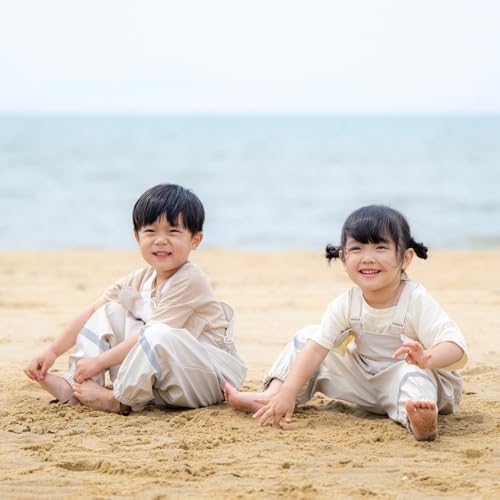 rain Pants Kids Suspender Waterproof Lightweight for Kid, Toddler Dirty Proof for Boys and Girls3