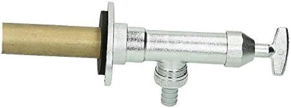 Schell Polar II 039970399 zestaw zewnętrznych zaworów ściennych, odporny na mróz, bez napowietrzania rur, matowy chrom