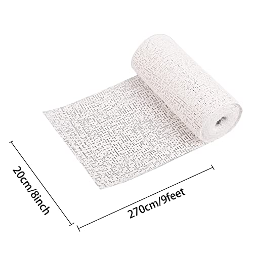10Pack Plaster Cloth Plaster Gauze Bandage Plaster Strips Bulk For Hobby Craft, 8 Inch X 9 Feet Plaster Cloth Rolls For Belly Cast, Mask Making, Sculptures, Body Casts, Craft Projects, Scenery Art #TOP2