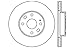 StopTech 128.45050R Sport Cross Drilled Brake Rotor (Front Right), 1 Pack