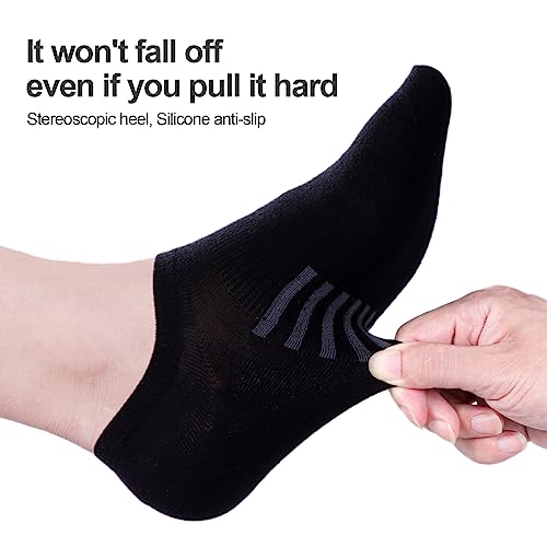 Womens No Show Socks Breathable Low Cut Cotton Casual Invisible Ankle Socks For Women Ladies, 6 Pairs/Box4