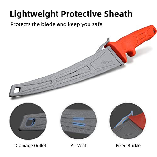 Runcl Fillet Knife Fishing,Sharp 8Cr14Mov Stainless-Steel Blade With Corrosion Resistant Coating, 7"/8"/9" Professional Level Knives For Filleting And Boning, Non-Slip Handles（9 Inch） #TOP2