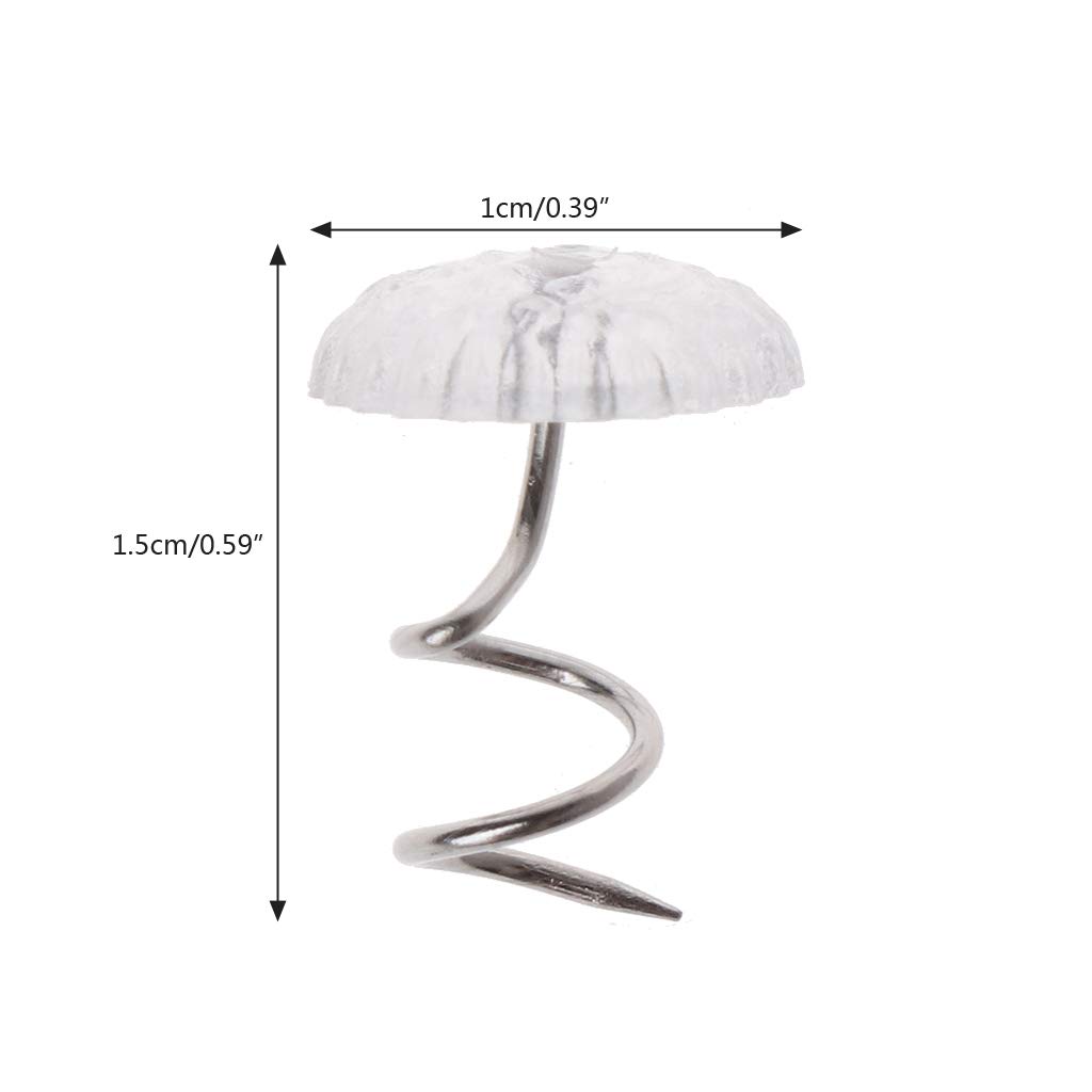 QIXIAMO 50 Pieces Upholstery Screw Sofa Twist Pins Furniture Decorative Tacks for Fixed Blankets Sofa
