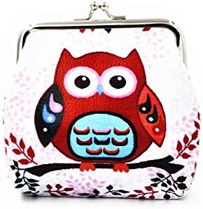 Nodykka Pu Leather Coin Purse Cute Animal Owl Wallet Bag Change Pouch Gifts for Women Kids Girls Key Holder