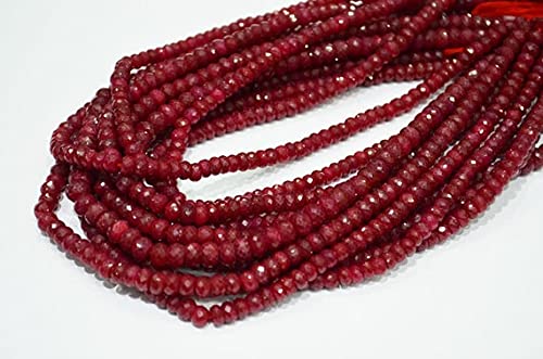 Rubis teinté 6-6.5 mm LKBEADS pour fabriquer un collier bohème chic fait main