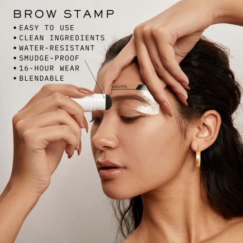 Madluvv Eyebrow Stencil Kit - Easy-To-Use, Natural Look, 6 Popular Shapes, Used By Professionals - Includes Stamp, Stencils, Spoolie, And Travel Bag #TOP4