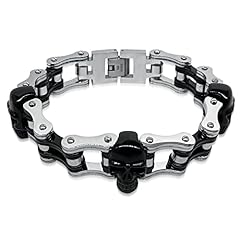 Chrome and Black W/ Black Skulls