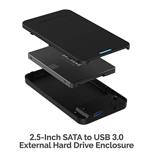 Adaptador caja externa aluminio mSATA a SATA 2.5'' USB 3.0 miniatura 5