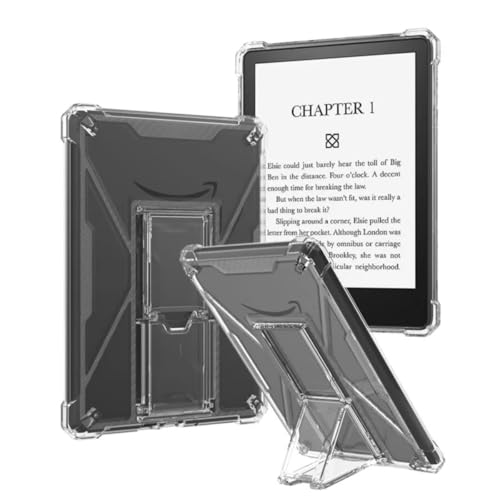 Kindle Paperwhite 5 2021�p�����h�~�J�o�[ KPW 4 KPW123 Kindle 2022 6�C���`�^�u���b�g�P�[�X �N���A�V���R��TPU�o�b�N�J�o�[(�u���P�b�g�t��TPU�AKindle M2L3EK 2021)