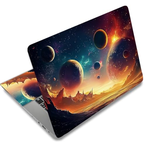 Protector de computadora portátil con planetas SUPERDANT adhesivo universal para vinilo de oficina