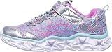 Suela: Goma Skechers Galaxy Lights, Sneaker Niñas, Multicolour Silver, 34 EU