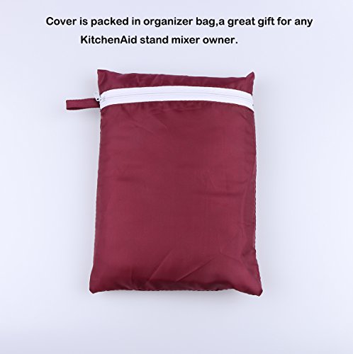 Evermarket – Capa à prova de poeira com bolso e bolsa organizadora para KitchenAid, Sunbeam, Cuisina