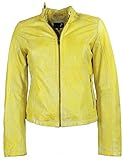 diese Damen Lederjacke ist aus weichem Lammnappa gefertigt / sportlich-eleganter Schnitt / normale Passform / der kurze Stehkragen ist mit einem Drucker-Riegel versehen / schließen lässt sich diese Jacke über einen Reißverschluss