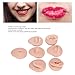 KooingTech Piercing Body Parts, 7PCS Silicone Body Parts for Piercing, Silicone Fake Piercing Kit of Silicone Ear, Nose, Mouth, Tongue, Belly, Eyes with 2PCS Display Stand (B)