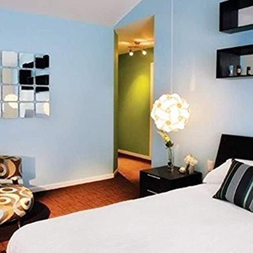 Puzzle Lampshade Flexible Chandelier Shade DIY Ceiling Light Cover, White - Image 2
