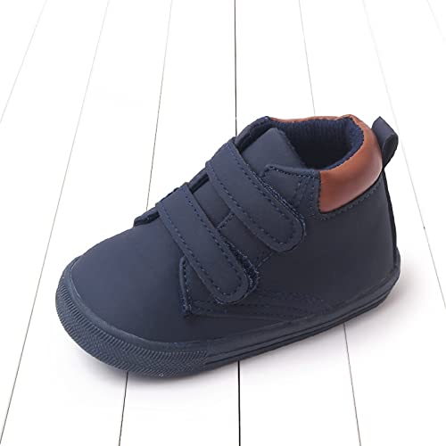 Infant Toddler Boys Girls Ankle Sneakers Baby PU Leather High Tops Soft Anti-Slip Sole First Walking Girl Rubber Shoes4