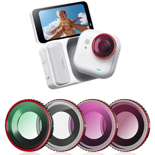 Kit de filtres en verre optique HD résistant pour objectif Insta360 Go Ultra