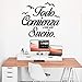 Zdklfm69 Autocollants muraux Stickers Muraux Phrases espagnoles Papier Peint en Vinyle pour Salon décoration Autocollant Mural décoration Murale 114x126cm