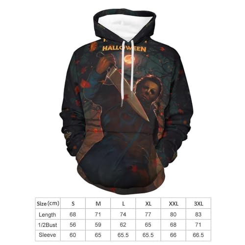 ZHANGXM Men's Pullover Sweatershirt Halloween Michael Myers Autumn Soft Loose for Womens Long Sleeved Casual Sweater2