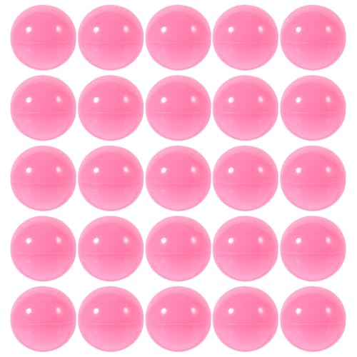 Didiseaon Raffle Balls 50 Pcs Pink PVC Openable Design, Round Shape