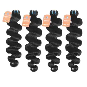 15A Cambodian Body Wave Bundles, 4 Bundles 26 28 28 28 Inch, Ultra Thin Double Drawn Sew In Weft, Unprocessed Raw Virgin Real Human Hair Extensions, Cuticle Aligned, Triple Lifespan, Reusable