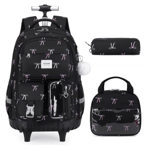 Versatile ACESAK Rolling Backpack for Students