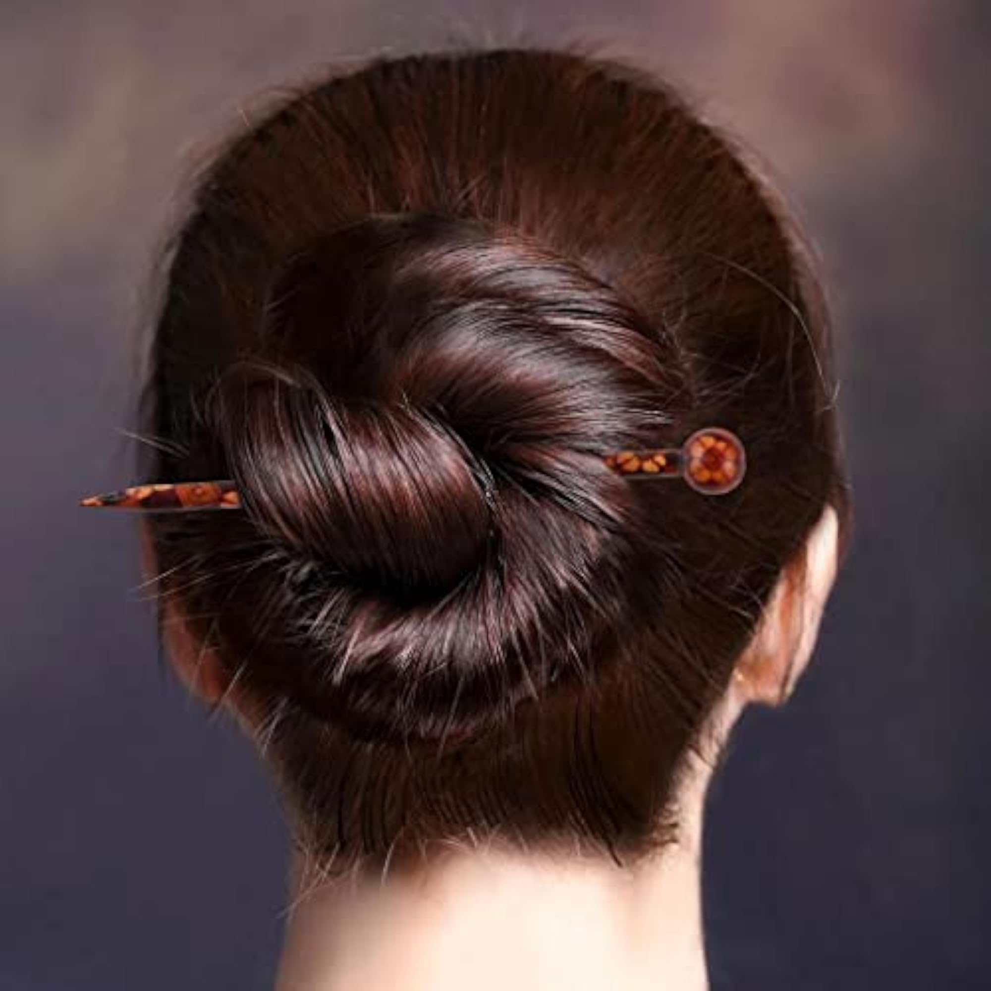 24pc Vintage Wooden Hair Stick Hairpin Set