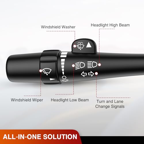 Image of Nilight Turn Signal Switch Compatible with 2006-2013 Chevy Impala | Compatible with 2014 2015 2016 Limited 2006-2007 Monte Carlo Windshield Wiper Combination Switches