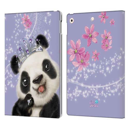 Étui cuir iPad 10.2 anti-rayures motif Panda Visages Royaux pour protéger l'écran