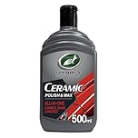 Turtle Wax Hybrid Solutions Ceramic Car Polish and Wax, Light Scratch Remover, Durable Paint Protection, Extreme Water Beading, High Gloss Shine, Hand or Machine Polisher Use, 500ml (Pack of 1)