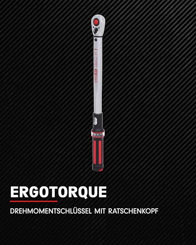 Ks Tools 1-2 ERGOTORQUE40-200 Rosso Chiave Dinamometrica A Cricchetto - 2