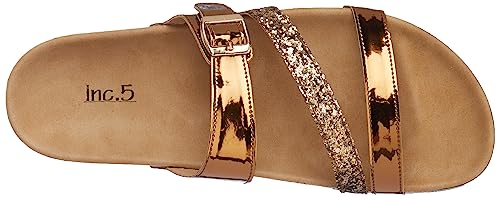 Image of Inc.5 Women Ant Gold Open Toe Flat Sandal