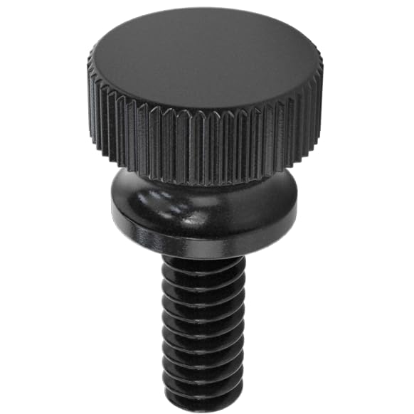 Nylon Thumb Screws, #6-32 Thread (10, Black, 3/8")
