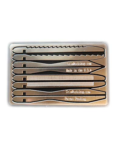 Grim Workshop Tweezer Multi Tool Card - EDC Tweezer Tool - Compact Tweezer Set
