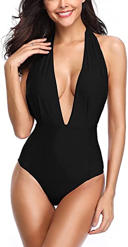 Image of X-Night Women's Cotton 4-Way Lycra Backless Swimsuit