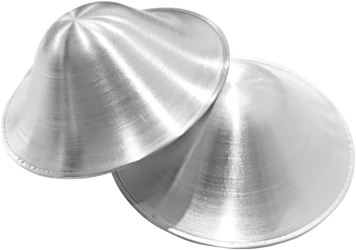 The Orginal Silver Nursing Cups Nipple Shields Nipple Guards Protector for Breastfeeding - Trilaminate 999 Silver