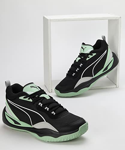 Image of Puma Playmaker Textile Mid Boot Lace Up Mens Casual Shoes