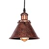 Lingkai Industrial Pendant Light Rustic Cone Shade Mounted Fixture Hanging Ceiling Lamp Antique Painted Copper Finish Small Light Lingkai Industrial Pendant Light Rustic Cone Shade Mounted Fixture Hanging Ceiling Lamp Antique Painted Copper Finish Small Light