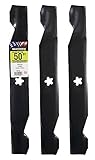MaxPower 561724B Blade Set for 50' Cut Craftsman, Husqvarna, Poulan Replaces OEM no. 137380, Black