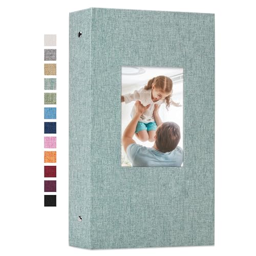 Vienrose Linen Photo Album 300 Pockets for 4x6 Photos Fabric
